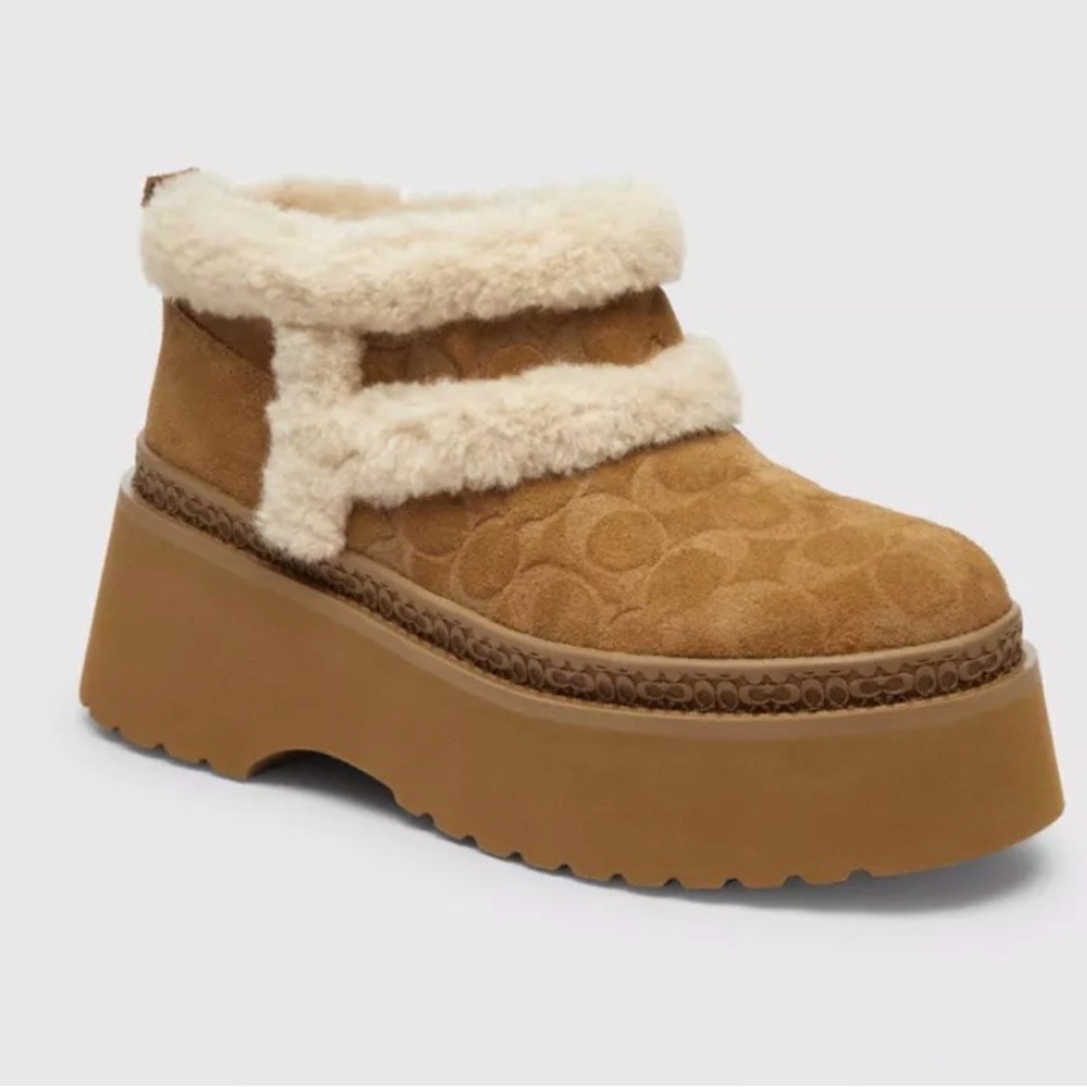 Christina Tan and Cream Platform Shoes